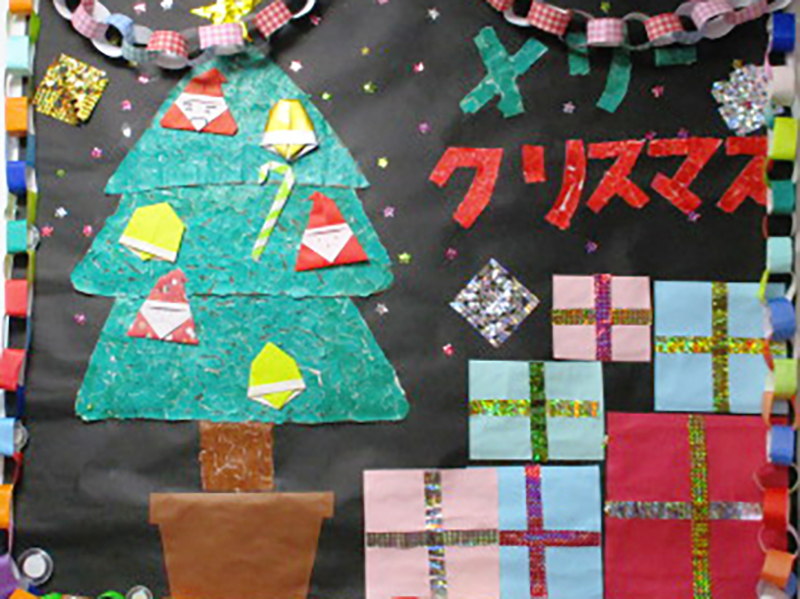 壁絵　千葉・習志野地域福祉事業所 ぬくもり　メリークリスマス